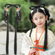 女童汉服发箍头饰古装 儿童古风发髻发饰中国风新年拜年汉服一体式