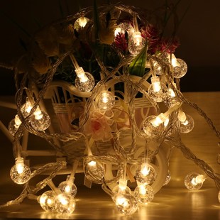 led彩灯闪灯串灯满天星七彩变色圣诞节日小灯泡串灯房间灯光装饰