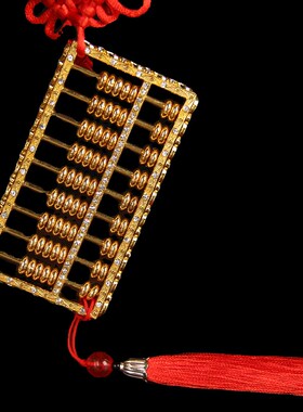 仿铜算盘手工合金复古实心算盘精雕家居办公创意工艺品摆件老物件