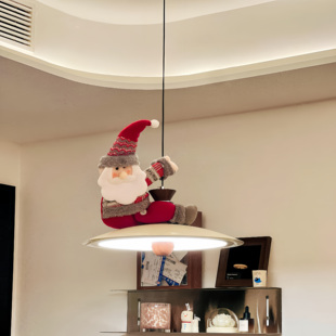 圣诞老人吊灯装饰挂件玩偶圣诞节家居客厅遮丑氛围感场景布置挂件