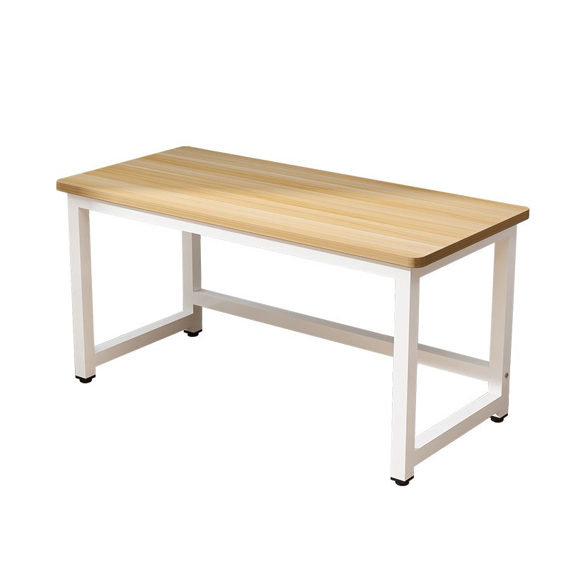 新款现代简约台式钢木电脑桌写字桌办公学习桌家用写字双人桌