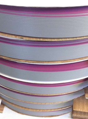 厂家2651排线 64p灰排线1.27mm红边灰色排线压2.54mm 64pIDC