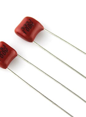 直插CBB金属膜电容器333J100V P=5mm0.033UF 100V333J环保聚丙烯