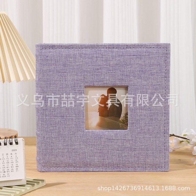 喆宇 布面 圆背纸芯 6寸200张 插页相册 儿童居家 影楼  跨境