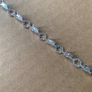 3.2梅花连带防滑端子镀锡0.4直带连绕端子连带10000只 盘直连