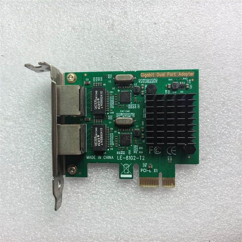LE-8102-T2 PCI-E双口千兆网卡 件 成色如