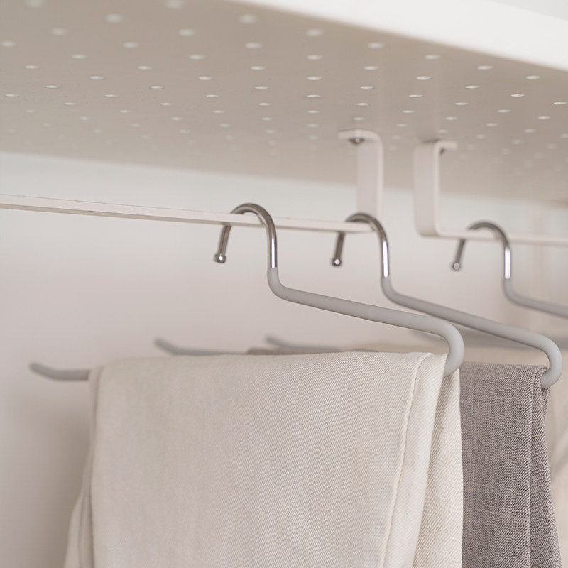 生活美学之家【爆款】鹅型裤架家用无痕裤夹子多功能衣柜裤架JC