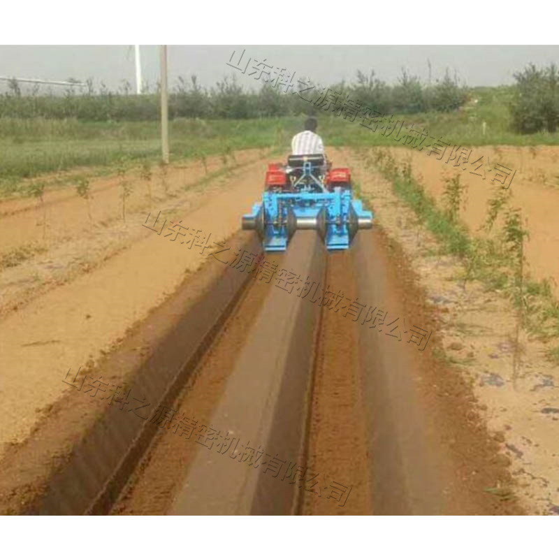 农用作物双行开沟起垄机 大葱生姜草莓种植施肥机 小型田园管理机
