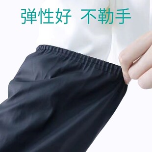 加长罗口皮套袖防水防油袖套成人男工作女厨房袖头劳保皮革PU护袖