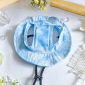 猫咪帽子夏天宠物露耳朵狗狗遮阳帽无毛猫德文布偶小型犬装 扮配饰