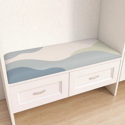 换鞋凳坐垫定做撞色风卡座软包坐垫玄关软垫入户鞋柜海绵垫子定制