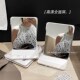古风化妆镜可折叠台式 补妆镜 梳妆台镜子学生宿舍桌面水墨风新中式
