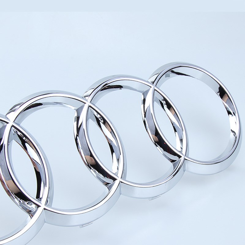 奥迪中网前后四环车标 A4L/A3/A6L/A7/Q3/Q5/Q7 汽车尾4环前后标
