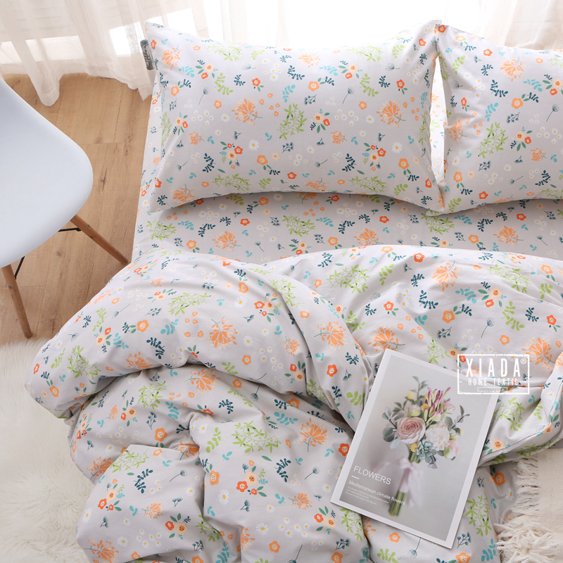【新品】四件套全棉可爱碎花公主风田园床品4件套100纯棉加厚斜纹