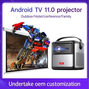 TOUMEI Projector DLP Android 11.OS Wifi 3D Projector4K Mini