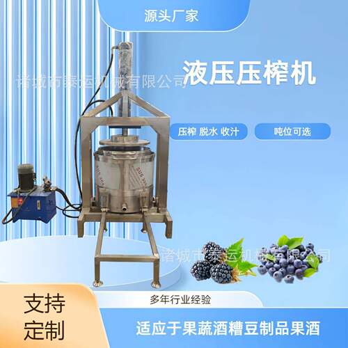桑葚压榨机宁夏芹菜收汁压榨机草植物汁液提取机果汁加工设备