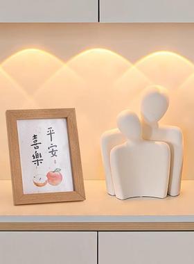 三口酒柜艺术摆件客厅电视玄关软装饰品意式极简设计师小众高级感