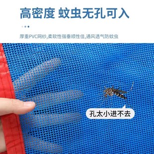 防蚊门帘夏季 家用透气农村卧室内外老式 整片一体大帘子花泡网新款