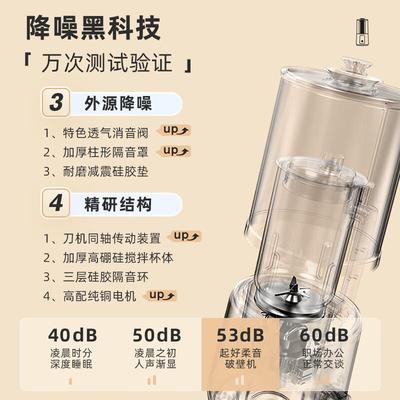 KIHAL/破壁机大容量静音带罩款家用全自动小型豆浆免滤多功能