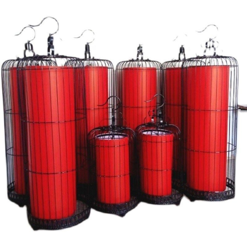 铁艺鸟笼灯吊灯古典创意落地鸟笼灯茶楼酒店火锅店红灯笼