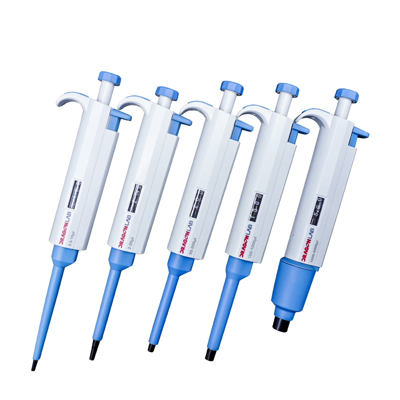 大龙移液器微量可调移液枪1圆珠笔8道加样枪单道手动排枪吸头