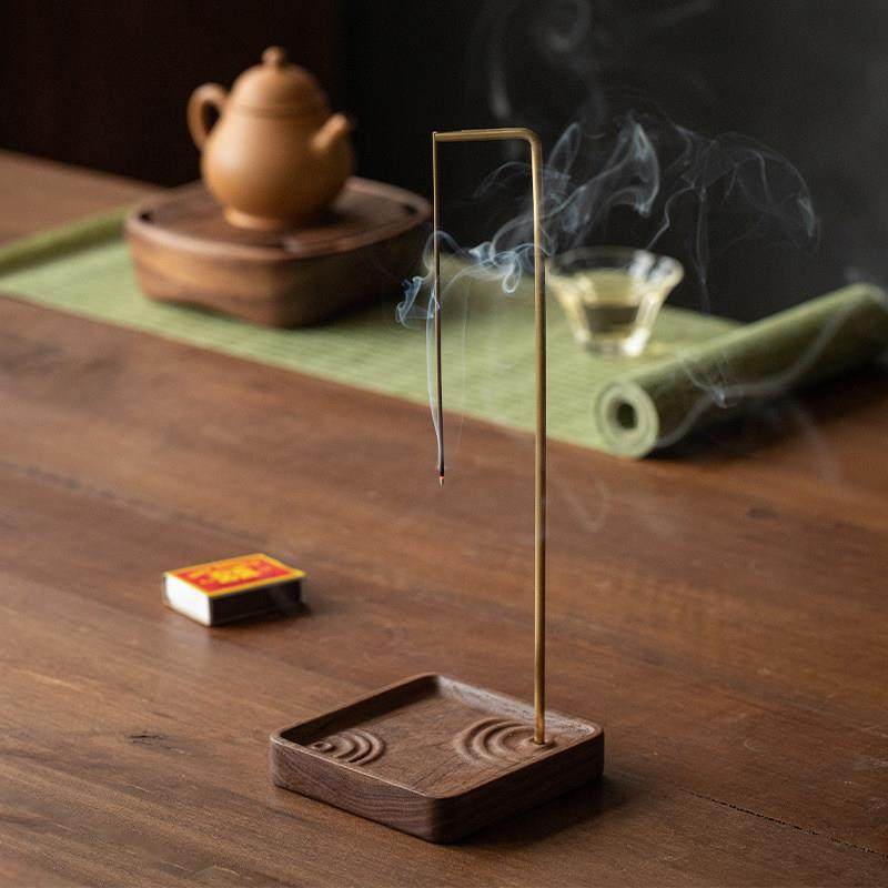 黑胡桃木茶道禅意香炉实木倒挂香器家用线 线香挂香香薰炉木质小,餐饮具,茶道/香炉,淘宝优惠券,粉丝福利购,淘宝优惠卷