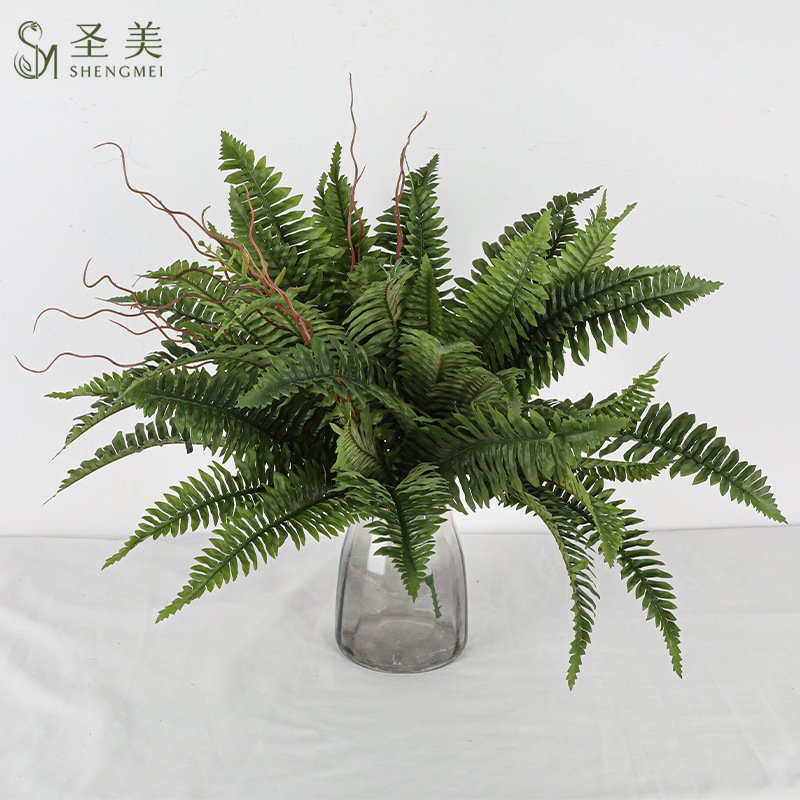蕨草植物仿真深色波斯草森系婚庆自然花材户外园艺造景仿真绿植草