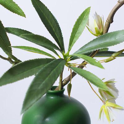 中式禅意彷真马醉木新绿植创面假花瓶茶室意客厅GBP酒柜装饰台品
