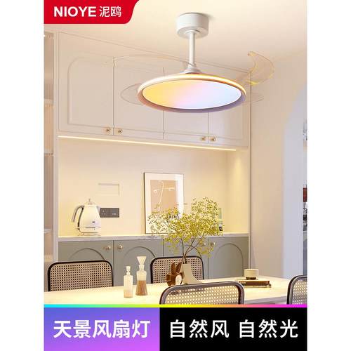 隐形风扇青天空灯自然光家一体机卧室XVE餐空厅天空灯天天空灯电