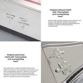 中国品牌全不锈钢字平台秤100数公斤双面绿色源字TCS 100k0母30公