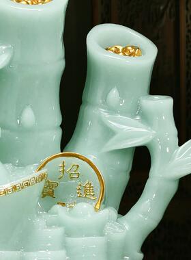 财富节节高酒子摆竹件办招财客厅公室柜收银台装饰品店铺开业BJ20