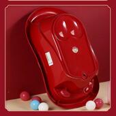 盆喜庆沐红色6100浴塑料加厚洗澡盆新生婴儿童洗澡儿家用浴桶宝宝