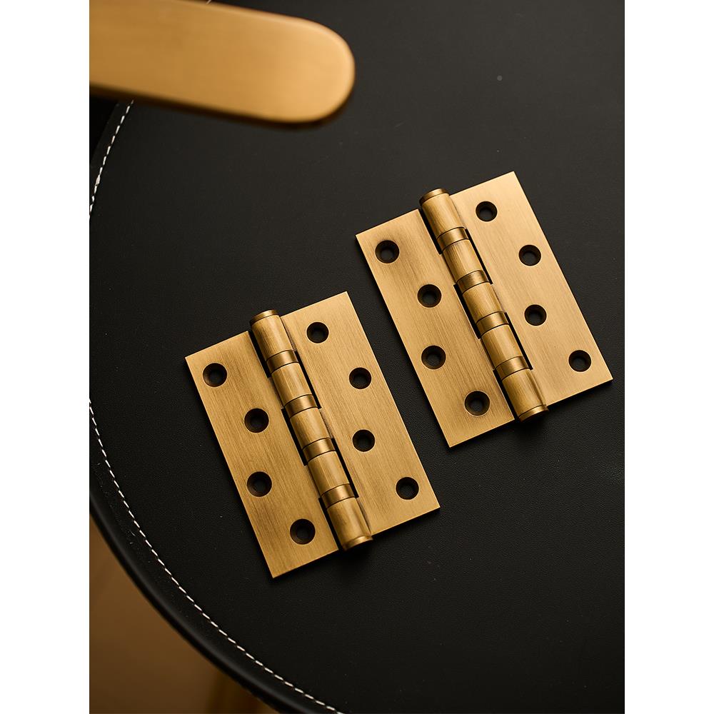 屿铜平开门室古内房门合页实木小众静音高端铜色加厚轴铜承MVV黄