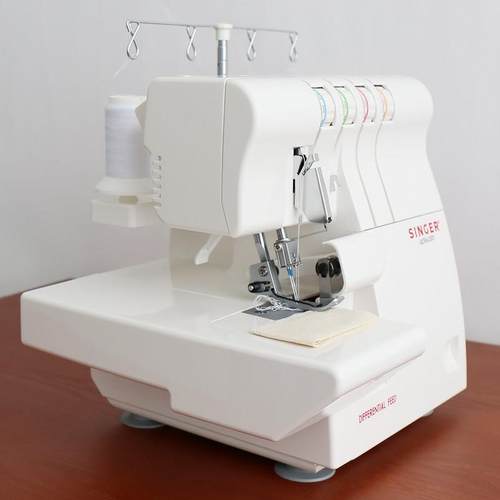 胜6564包缝机家用电动锁边机码边带花654密拷木耳叶边四线44升家