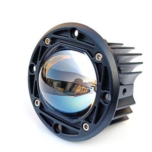 汽车LED中网铺路灯远近光一体透镜灯镶嵌入式双光双色黄白防雾灯