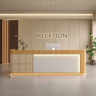 诧寂风藤编服装店吧台桌茶楼养生馆美容院收银台民宿前台接待柜台