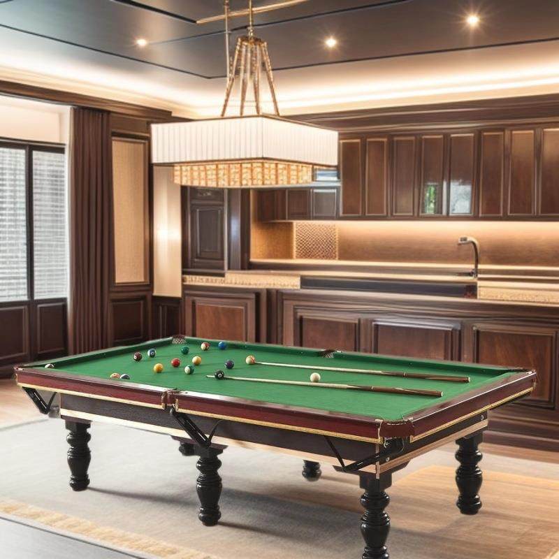 中式黑八台球桌家用成人标准型中式黑8桌球台球桌厂家