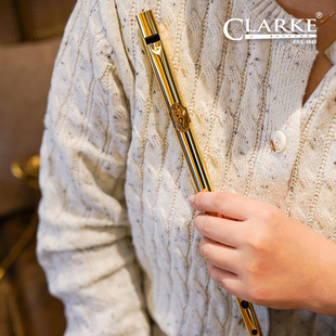 镀22K金 爱尔兰哨笛 Clarke克拉克 苏格兰专业锡笛演奏级D调C调