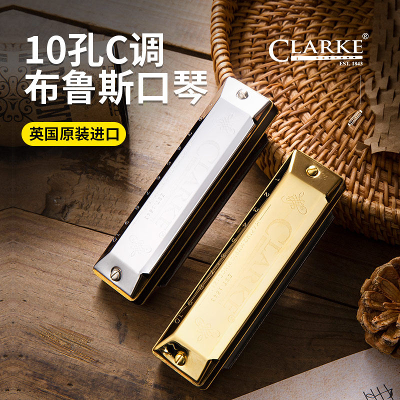 英国原装进口布鲁斯口琴成人十孔专业演奏级蓝调正品迷你10孔高端