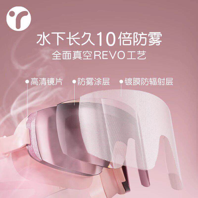 YRT-DMYJ脸泳镜高防雾防水女渐层框显小专业游泳清眼镜男大女通用