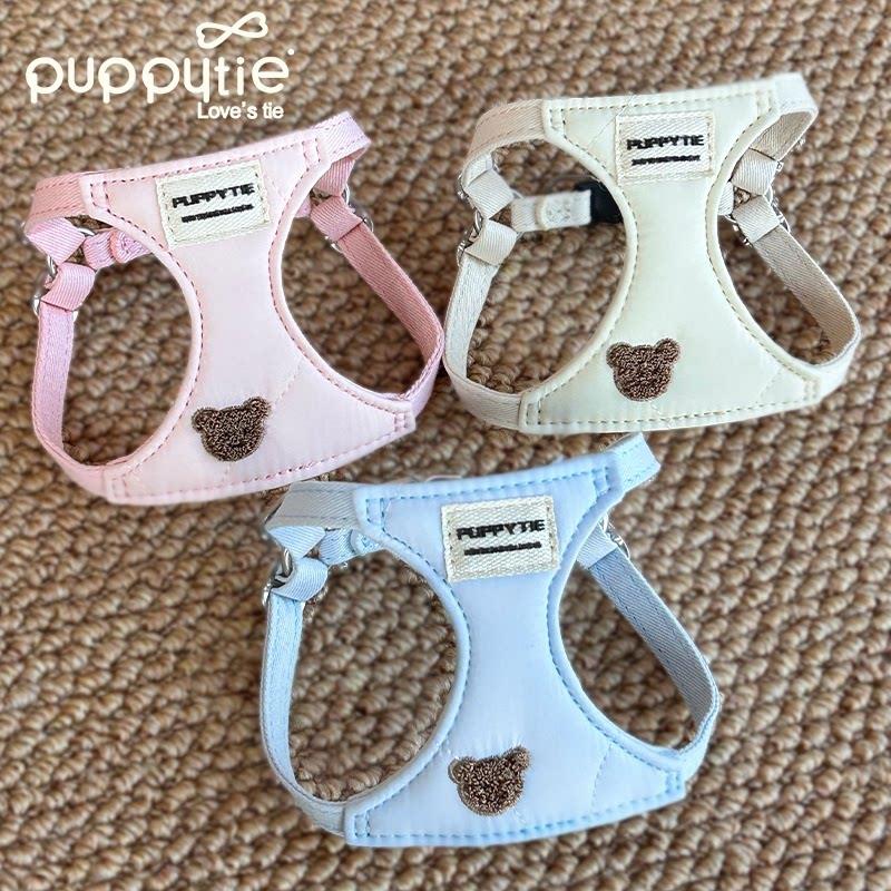 引puppyti袋e狗狗胸抱婴背A120心式比熊可爱小型犬宠物胸背遛外出