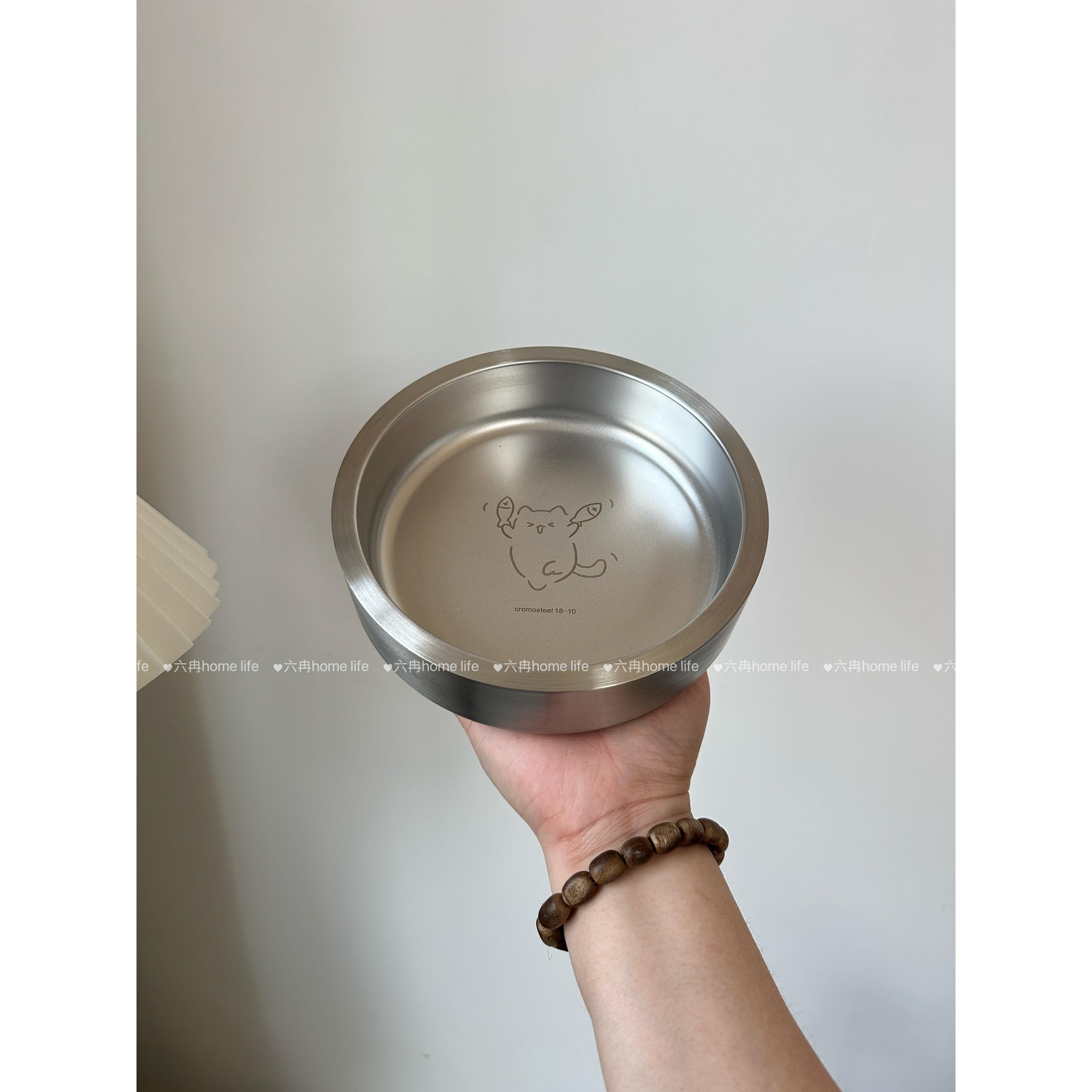 外国定单!特厚18/锈食0不钢1宠物碗!猫咪饭碗狗TXN狗喝水盆防滑