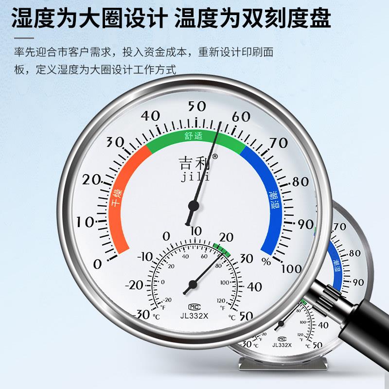 厂湿度计药店医院用档案室工车间专环意境温度计高精度创壁挂