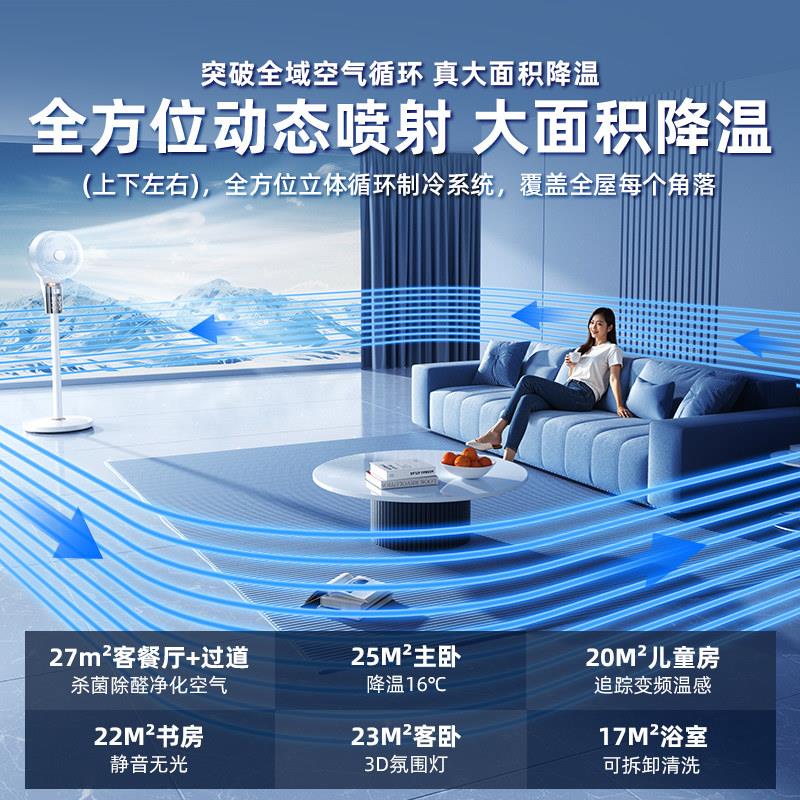 2026新款电风风扇家落地扇静音用空卧室一级能效大力SX-2005台式