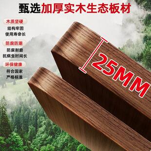 实木书桌书架一体桌洞洞板电脑桌卧室学生学习桌家用书桌办公桌