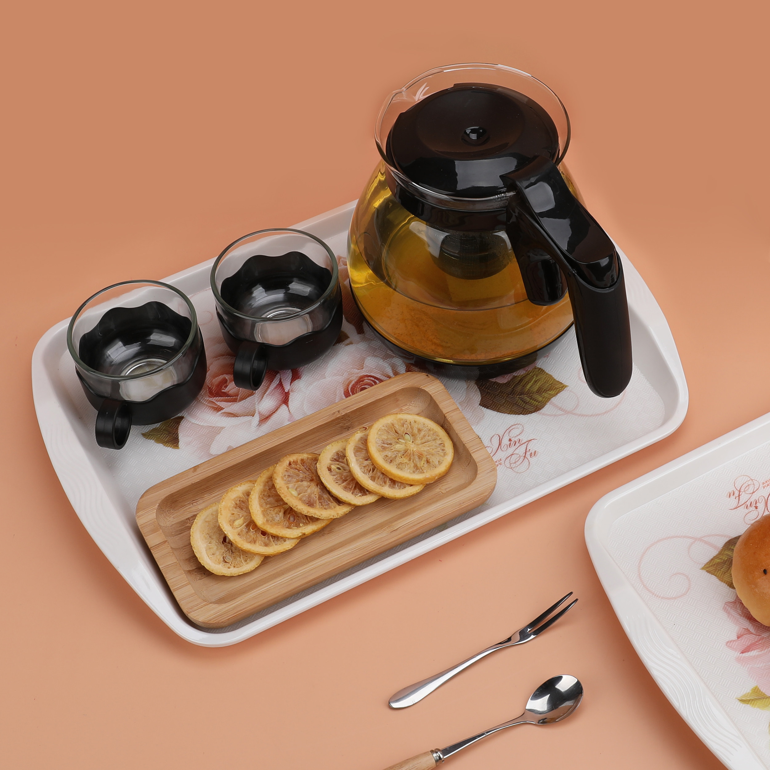 象太郎欧式长方形密胺格子盘供应仿瓷置物托盘茶水杯盘餐具托盘,收纳整理,其他收纳,淘宝优惠券,粉丝福利购,淘宝优惠卷