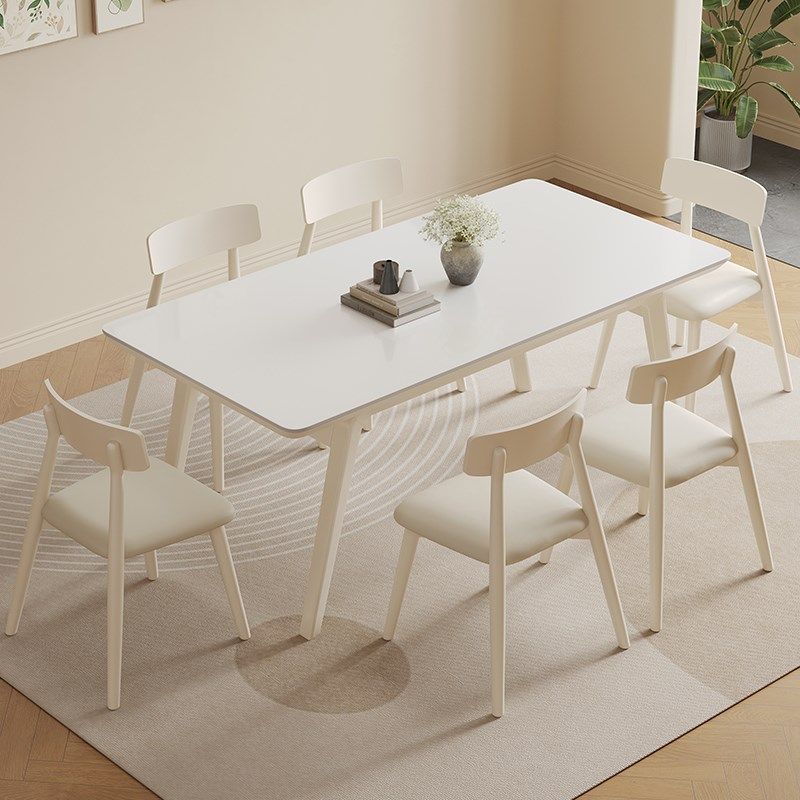 明匠轩家居实木长方形岩板餐桌家用奶油风客厅帆船吃饭桌,住宅家具,岩板餐桌,淘宝优惠券,粉丝福利购,淘宝优惠卷