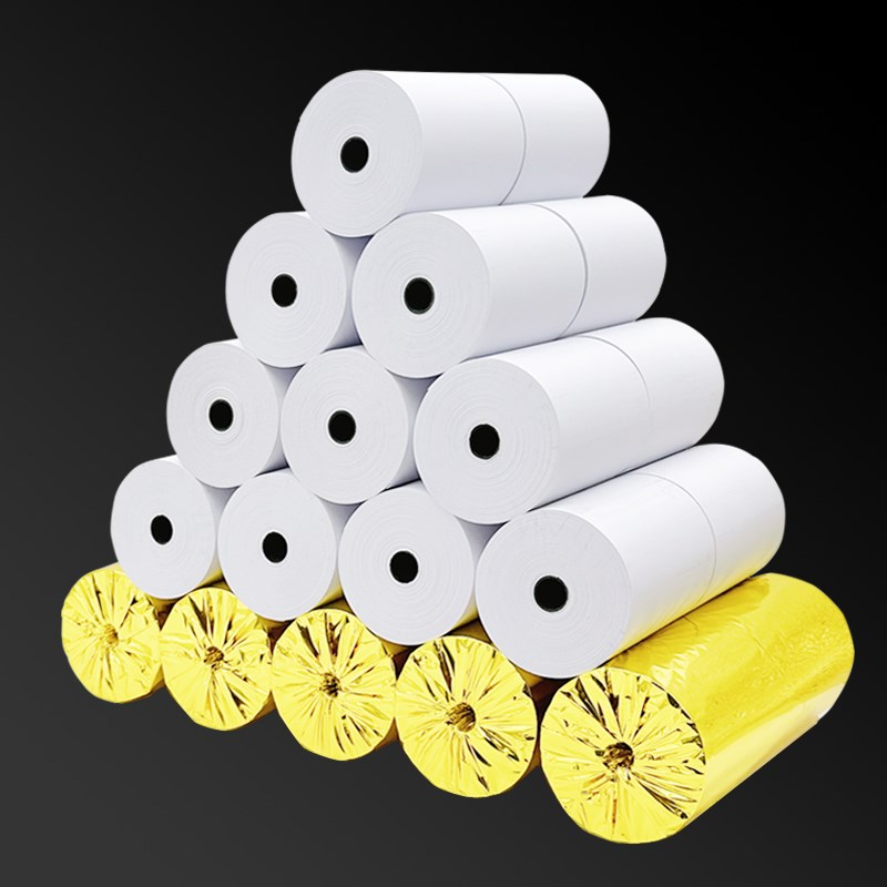 收银纸57x50整箱小票卷纸80x80x60美团外卖机58mm超市热敏打印纸 - 封面