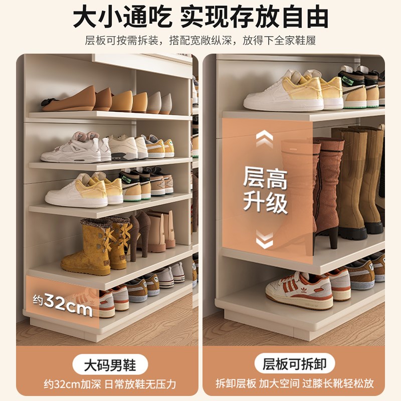 实木鞋柜家用门口入户门2025新款入门室内玄关柜收纳一体靠墙木制