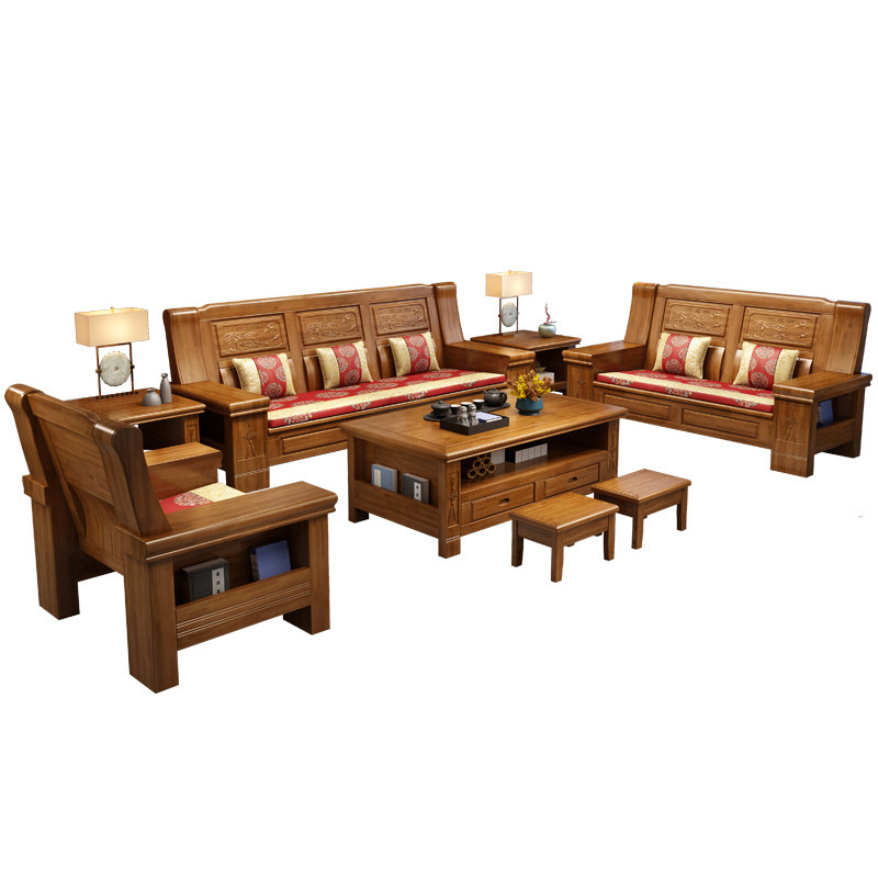香樟木实木沙发现代小户型装新雕客厅木沙发茶红家具,住宅家具,实木沙发,淘宝优惠券,粉丝福利购,淘宝优惠卷